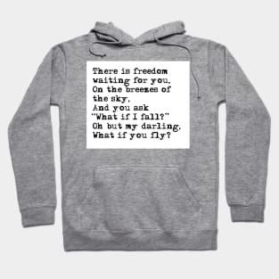 What if you fly? Vintage typewritten Hoodie